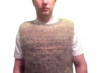 Другая вязанная жилетка, - очень мягкая и теплая.